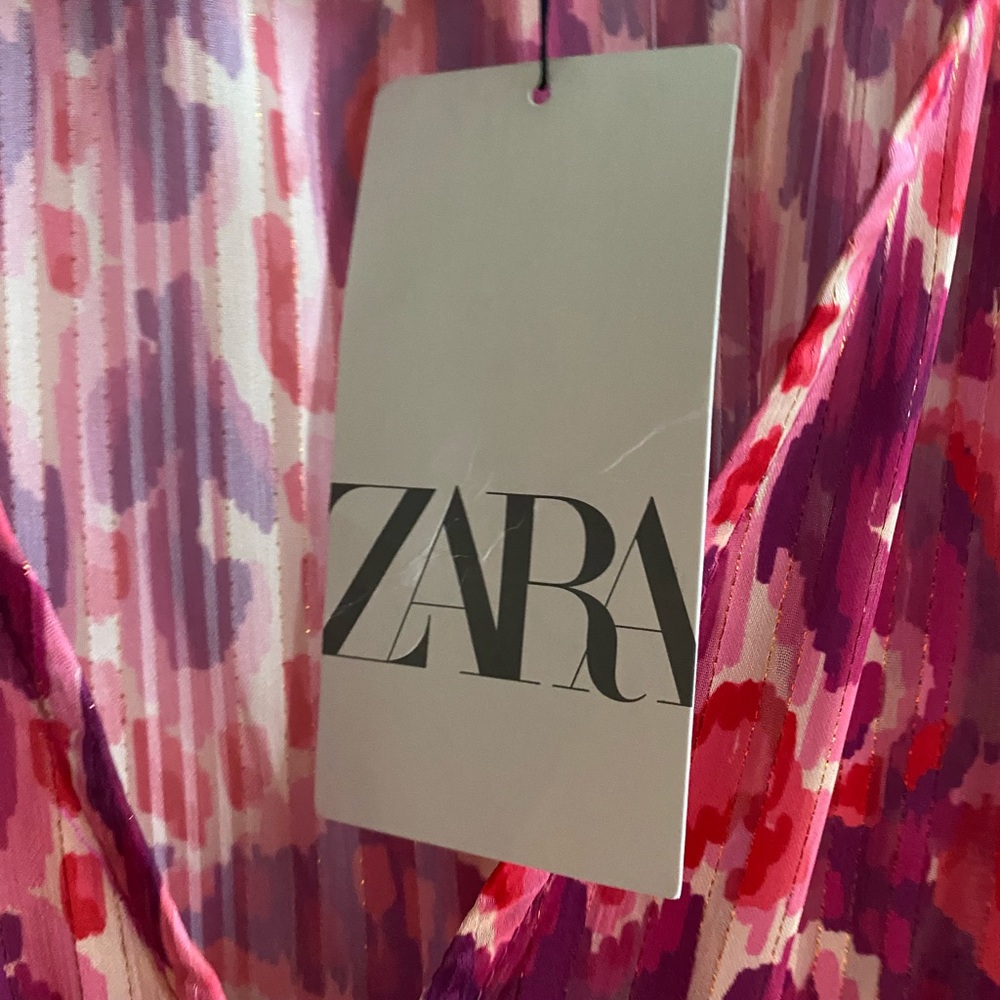 Zara Aztec Print Ruffle Tier Dress - Picture 3 of 7